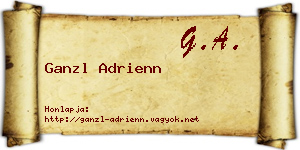 Ganzl Adrienn névjegykártya